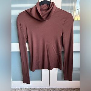 Brown turtleneck